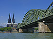Foto Hohenzollernbrücke am Kölner Dom - Köln