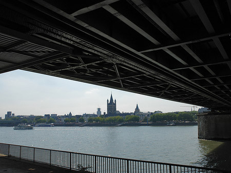 unter der Hohenzollernbrücke Fotos