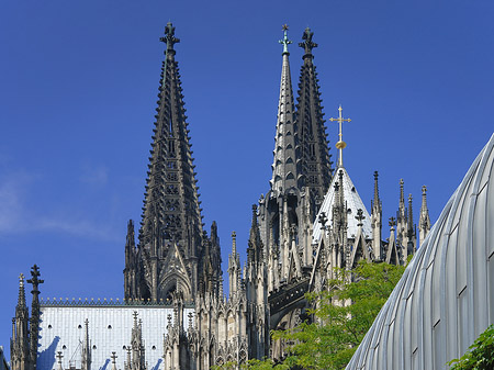 Foto Hauptbahnhof vor dem Kölner Dom