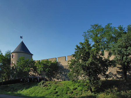 Foto Stadtmauer und Sachsenturm am Sachsenring